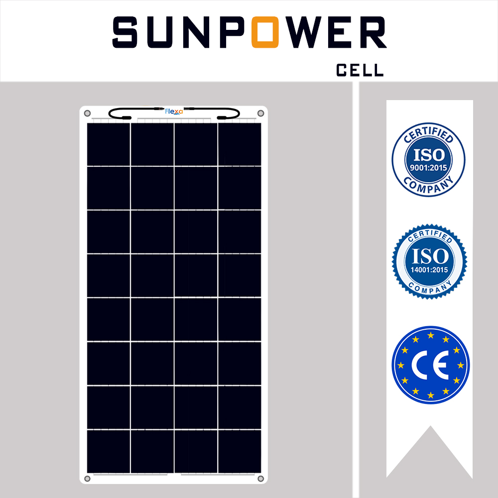 115 Watt Sunpower Esnek Güneş Paneli 1100x550 mm