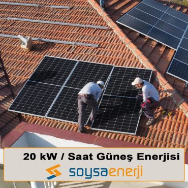 20 kW/Saat Güneş Enerjisi Şebeke Satış