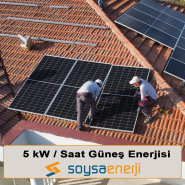 5 kW/Saat Güneş Enerjisi Şebeke Satış